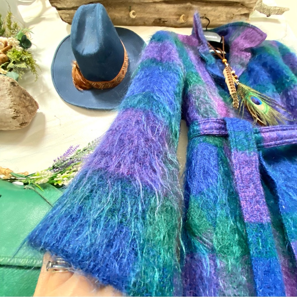 Artisan GEM Made in IRELAND Mohair jacket/coat w vintage/retro feel w Vince vibe - Picture 5 of 16